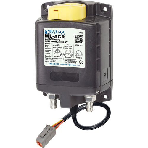 Blue Sea 7623100 ML ACR Charging Relay 24V 500A W/Manual Control & Deutsch Connector