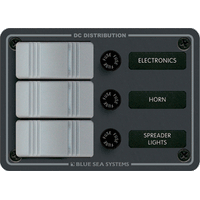 Blue Sea 8054 Slate Grey - 3 Position - Vertical