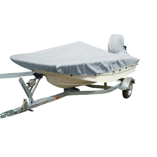 Carver Sun-DURA&reg; Styled-to-Fit Boat Cover f/15.5' Whaler Style Boats with Side Rails Only - Grey image 1