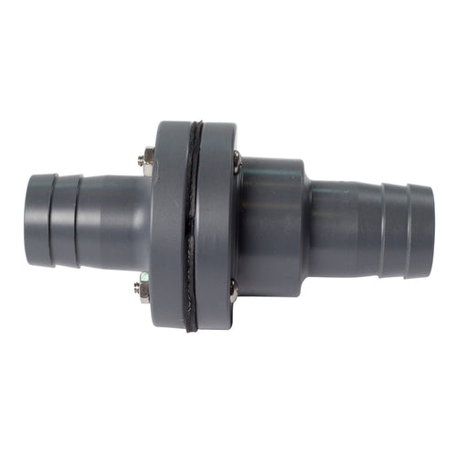 Fatsac 1-1/8" Barbed In-Line Check Valve W/O-Rings F/Auto Ballast System