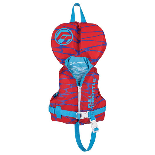 Full Throttle Infant Nylon Life Jacket - Red image 1