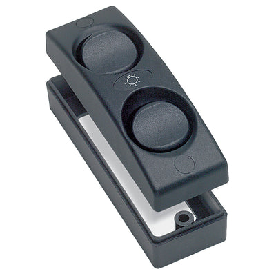 BEP Contour 1100 Series Double Interior Switch - On/Off - Black image 1
