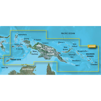 Garmin BlueChart&reg; g3 HD - HXAE006R - Timor Leste/New Guinea - microSD&trade;/SD&trade; image 1