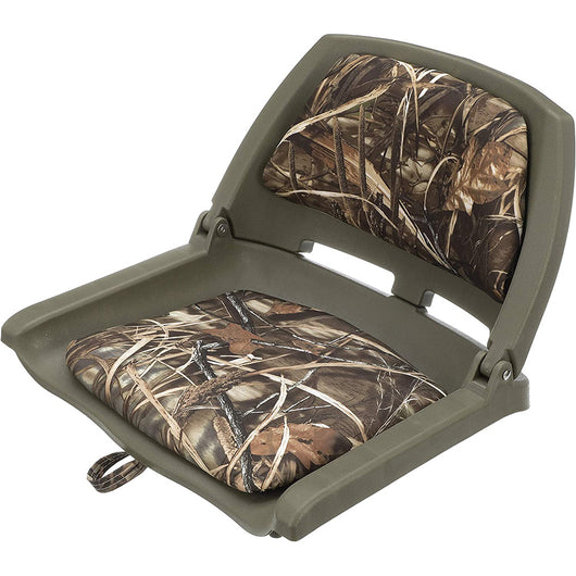 Attwood Swivl-Eze Padded Flip Seat - Camo image 1