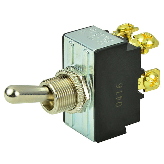 BEP DPST Chrome Plated Toggle Switch - OFF/ON image 1