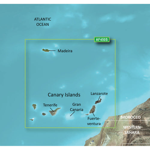 Garmin Bluechart G3 Vision HD - VAF450S - Madeira & Canary Islands - Microsd/Sd