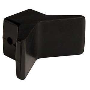 C.E. Smith Bow Y-Stop - 3" X 3" - Black Natural Rubber