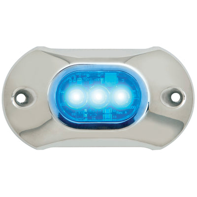 Attwood Light Armor Underwater LED Light - 3 LEDs - Blue image 1