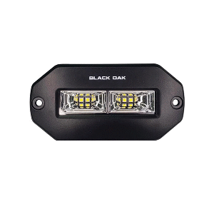 Black Oak 4" Marine Flush Mount Spreader Light - Black Housing - Pro Series 3.0