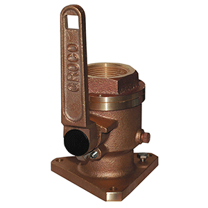 GROCO 3/4" Bronze Flanged Full Flow Seacock image 0