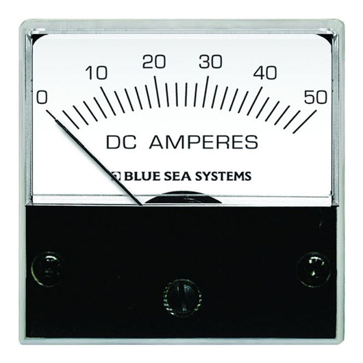 Blue Sea 8041 DC Analog Micro Ammeter - 2" Face, 0-50 Amperes DC image 1
