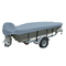 Carver Poly-Flex Ii Wide Series Styled-to-Fit Boat Cover F/13.5' V-Hull Fishing Boats - Grey