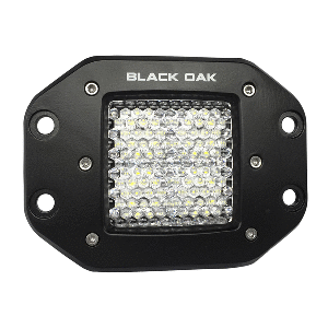 Black Oak 2" Flush Mount LED Pod Light - Diffused Optics - Black Housing - Pro Series 3.0 image 0