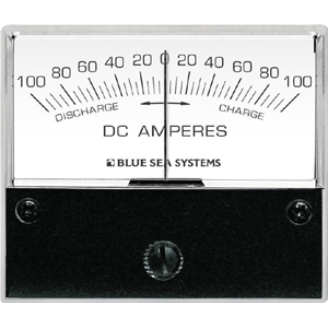 Blue Sea 8253 DC Zero Center Analog Ammeter - 2-3/4" Face, 100-0-100 Amperes DC image 0