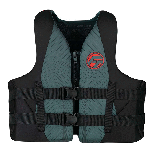 Full Throttle Adult Rapid-Dry Life Jacket - 2XL/4XL - Grey/Black image 0