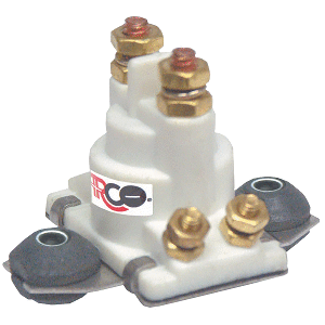 Arco Marine Outboard Solenoid W/flat Isolated Base &amp; White Housing