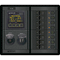 Blue Sea 1497 - 360 Panel - 8 Position 12v Flat Rocker M2 Multimeter W/Soc & Dual Usb/12v Socket