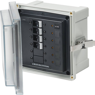 Blue Sea 3133 - SMS Panel Enclosure w/Main &amp; 3 Branch (12/24V) - 12/24V DC image 1