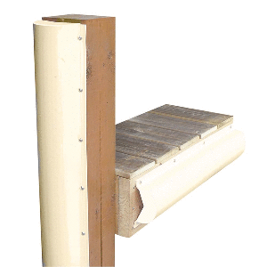 Dock Edge Piling Bumper - One End Capped - 6' - Beige image 0