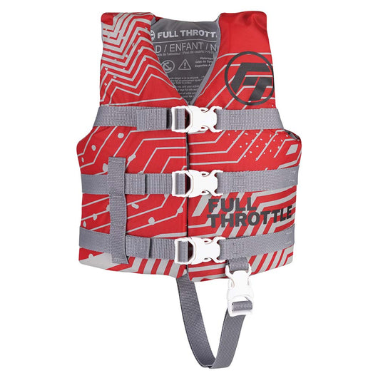 Full Throttle Child Nylon Life Jacket - Red image 1