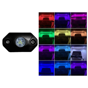 Black Oak Rock Accent Light - RGB - Black Housing image 0
