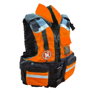 First Watch AV-800 4 Pocket Vest Hi-Vis - Orange/Black - 2XL/3XL image 0
