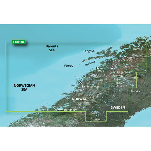 Garmin BlueChart&reg; g3 HD - HXEU053R - Trondheim - Tromso - microSD&trade;/SD&trade; image 1
