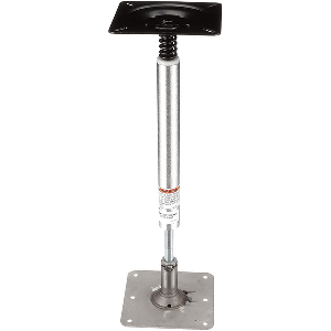 Attwood SWIVL-EZE Lock'N-Pin 3/4" Pedestal Kit 13" Post 7" x 7" Stainless Steel Base Plate Threaded image 0