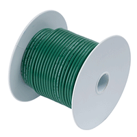 Ancor Green 6 AWG Tinned Copper Wire - 50' Spool
