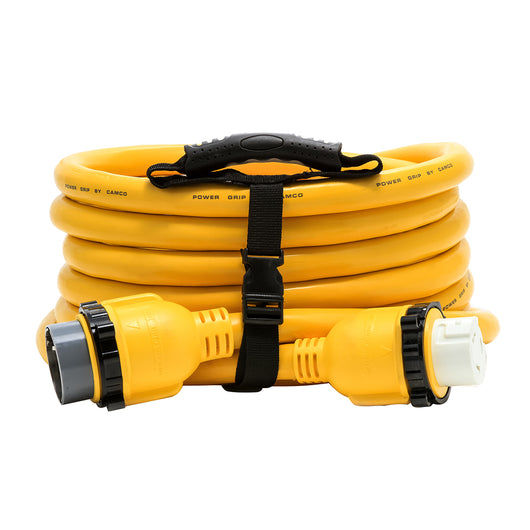 Camco 50 Amp Power Grip Marine Extension Cord - 25' M-Locking/F-Locking Adapter image 1