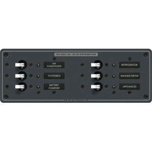 Blue Sea 8197 AC 6 Position Panel