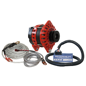 Balmar Alternator 250 AMP Kit 12V 3.15" Dual Foot Saddle Dual Vee Pulley Regulator &amp; Temp Sensor image 0