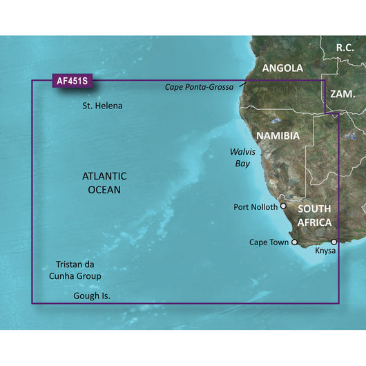 Garmin BlueChart&reg; g3 Vision&reg; HD - VAF451S - Namibia - Knysna, SA - microSD&trade;/SD&trade; image 1