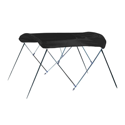 Carver 3 Bow 4669U Bimini Top with Boot - Black Acrylic image 1