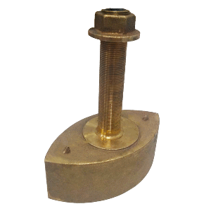 Echonautics Bronze Stem Thru-Hull Medium Frequency CHIRP Transducer - 600W &amp; 80-130kHz image 0