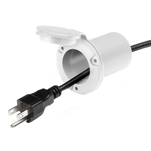 Guest Ac Universal Plug Holder - White