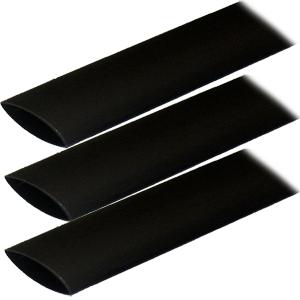 Ancor Adhesive Lined Heat Shrink Tubing (Alt) - 1" X 3" - 3-Pack - Black