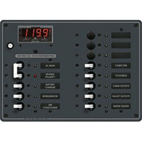 Blue Sea 8507 Breaker Panel - Ac Main + 11 Position (European) - White