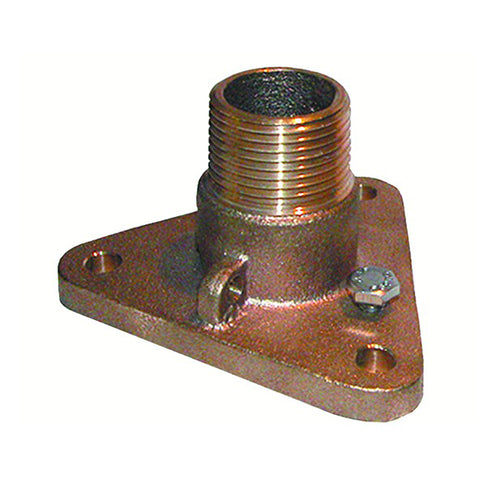 Groco 2" Bronze Nps To Npt Flange Adapter