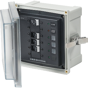 Blue Sea 3130 - SMS Panel Enclosure W/Main & 3 Branch (15A) - 120V AC