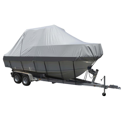 Carver Sun-DURA&reg; Specialty Boat Cover f/25.5' Walk Around Cuddy &amp; Center Console Boats - Grey image 1
