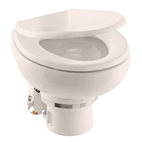 Dometic Masterflush Mf 7120 - Bone - Electric Macerating Toilet W/Orbit Base & Slow Close Seat - Freshwater - 12v