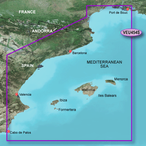 Garmin BlueChart g3 Vision HD - VEU454S - Barcelona & Valencia