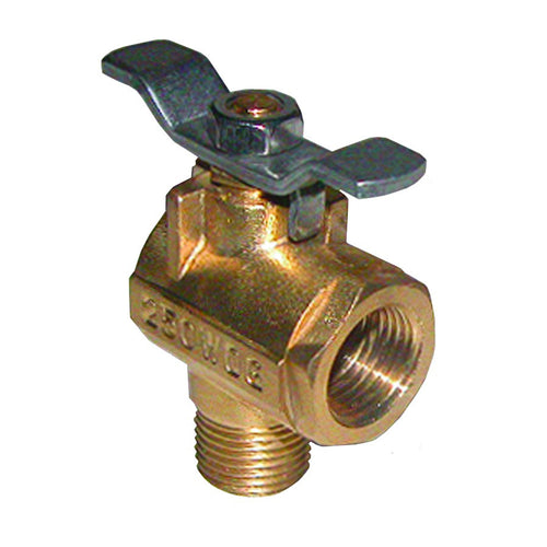 Groco 1/2" Npt 90° Bronze Fuel Valve