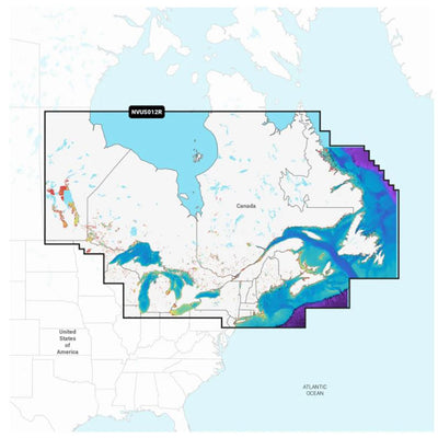 Garmin Navionics Vision+&trade; NVUS012R Canada, East &amp; Great Lakes image 1