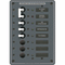 Blue Sea 8027 AC Main + 6 Position Breaker Panel - White Switches