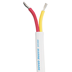 Ancor Safety Duplex Cable - 18/2 Awg - Red/Yellow - Flat - 500'