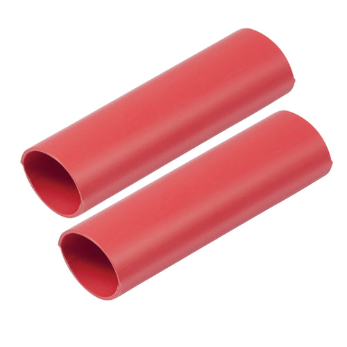 Ancor Heavy Wall Heat Shrink Tubing - 1" X 12" - 2-Pack - Red