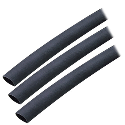 Ancor Adhesive Lined Heat Shrink Tubing (ALT) - 3/8" x 3" - 3-Pack - Black image 1