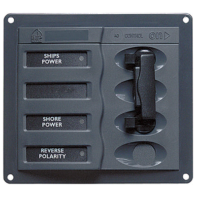 BEP AC Circuit Breaker Panel without Meters, 2DP AC230V Stainless Steel image 1